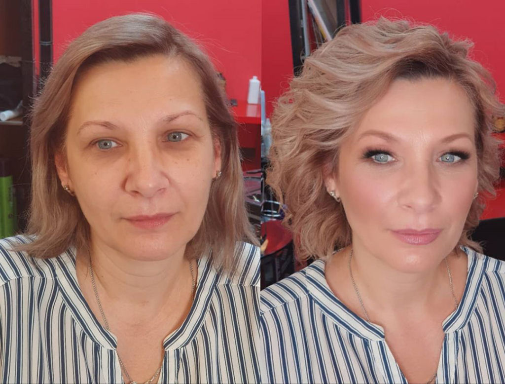Maquiadora e cabeleireira russas transformam suas clientes indecisas usando o estilo livre 08