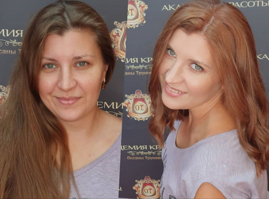 Maquiadora e cabeleireira russas transformam suas clientes indecisas usando o estilo livre 12