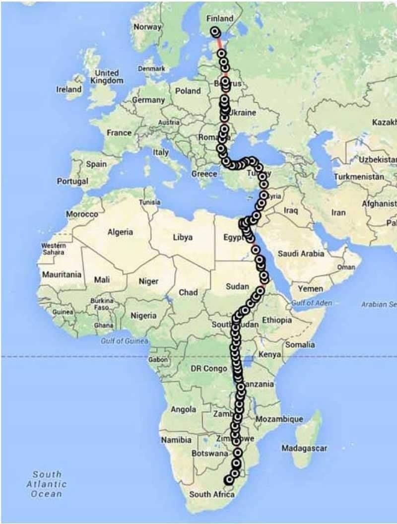 Esta ave viajou mais de 10.000 km em apenas 42 dias