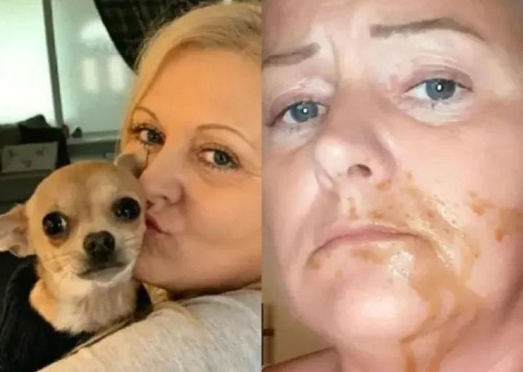 Britnica acaba hospitalizada aps cachorro defecar em sua boca