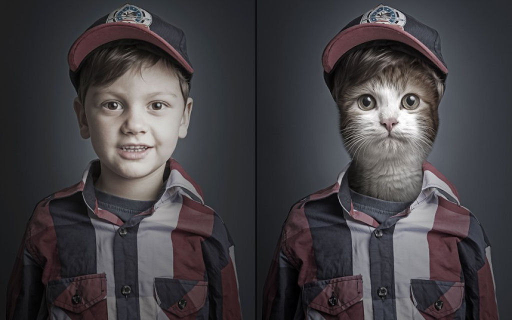 Retratos engraçados de gatos vestidos como seus humanos 01