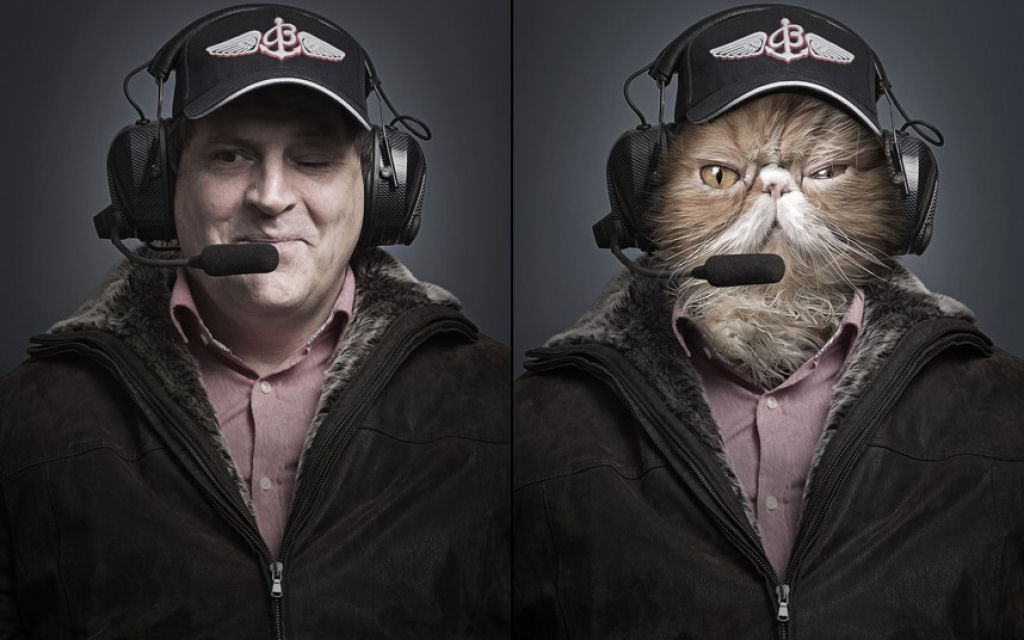 Retratos engraçados de gatos vestidos como seus humanos 05