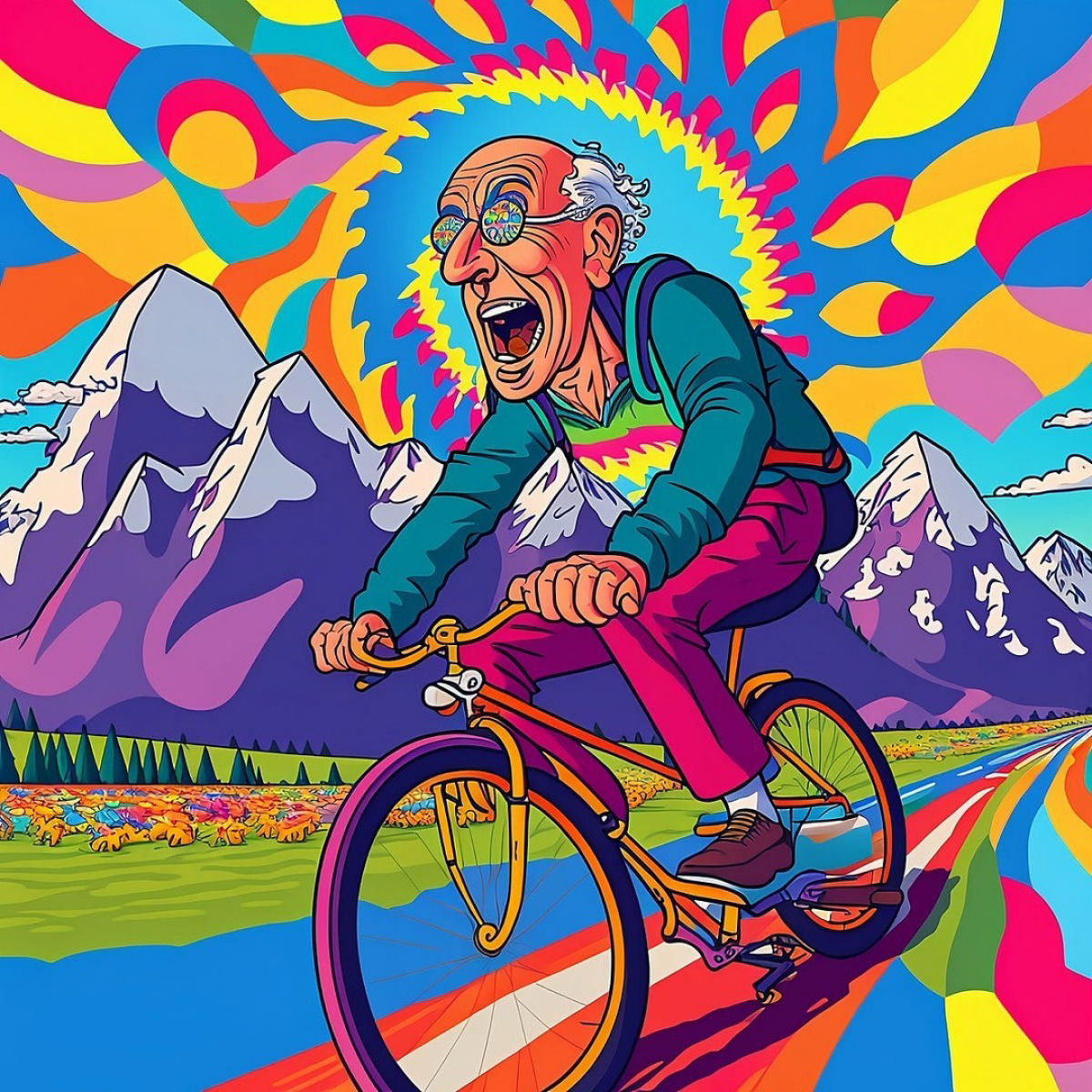 'Uma Viagem de Bike': a animao da primeira viagem de LSD do mundo em 1943