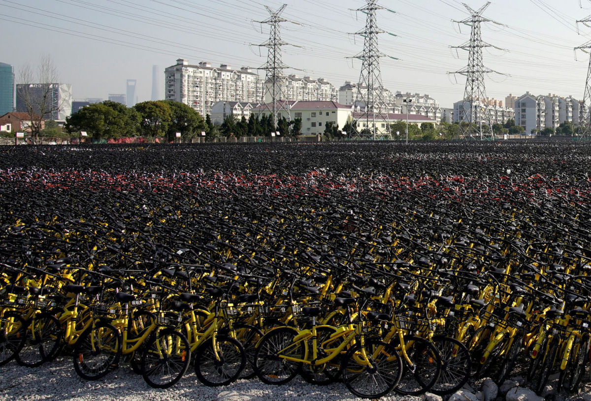 A baguna a ce aberto das bicicletas de aluguel chinesas  ainda pior do que mostramos 30