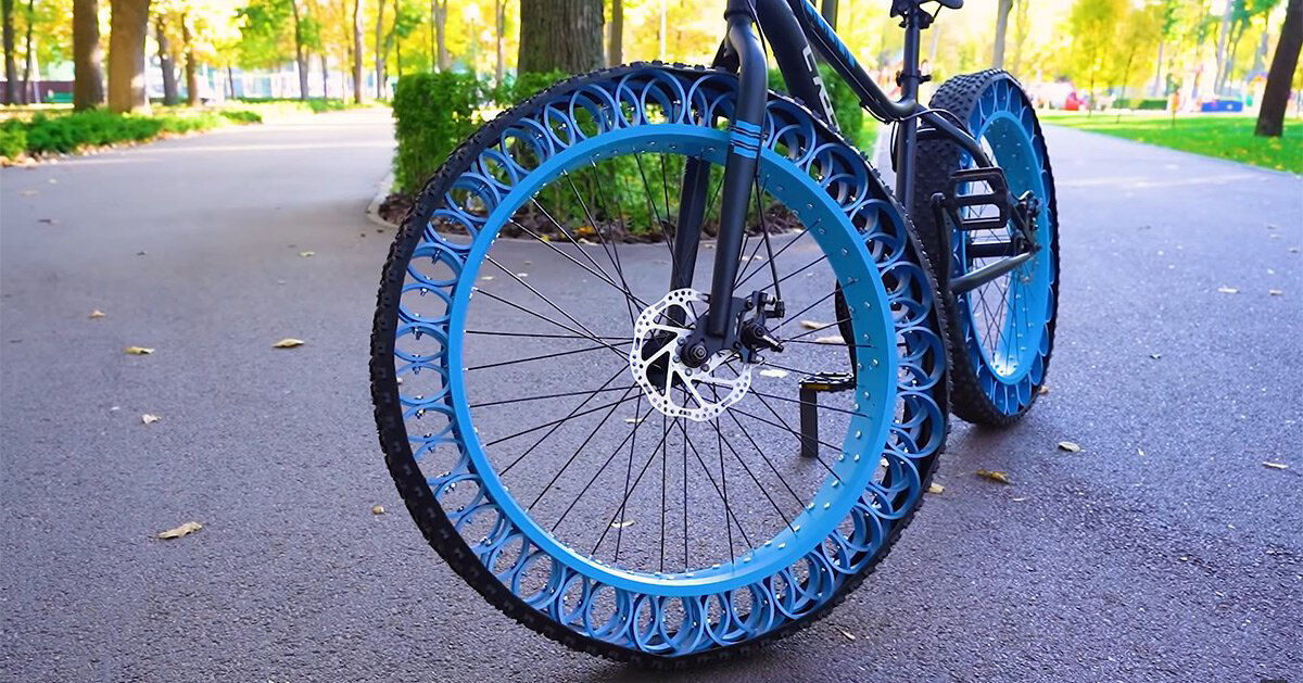 Fazendo pneus de bike sem ar caseiros
