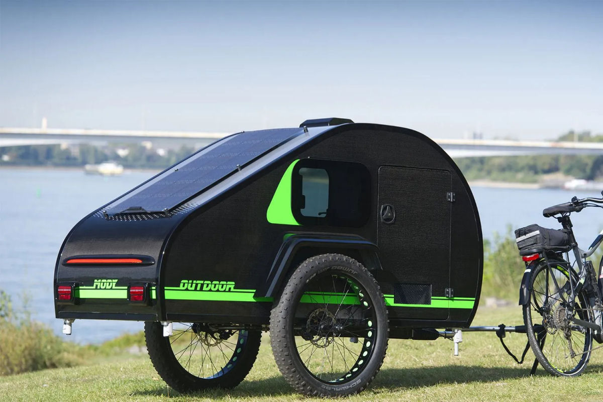 Esta bike-trailer é ideal para ciclistas que gostam de acampar