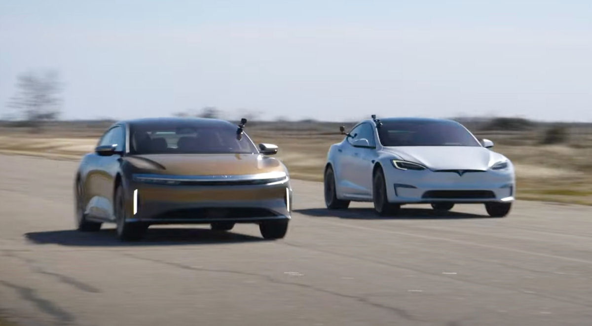 Tesla Model Plaid vs Lucid Air: a primeira corrida tem um claro ganhador