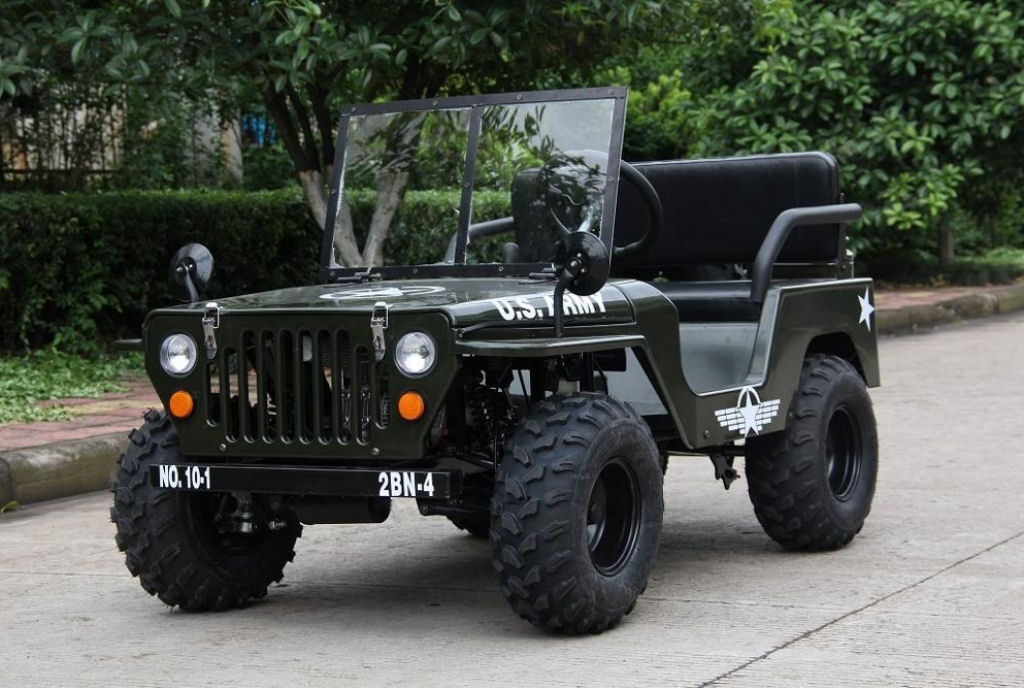 Alibaba está vendendo uma réplica elétrica do jeep da Segunda Guerra Mundial por 1.500 dólares