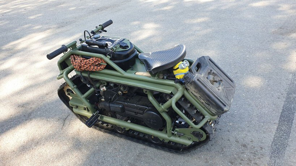 Conheça o Hamyak ATV, uma motocicleta todo-o-terreno e monotrilho com esteira