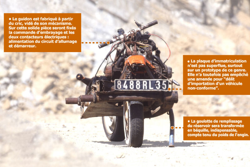 Tony Stark da vida real constri uma moto a partir de seu prprio carro para salvar a vida no deserto
