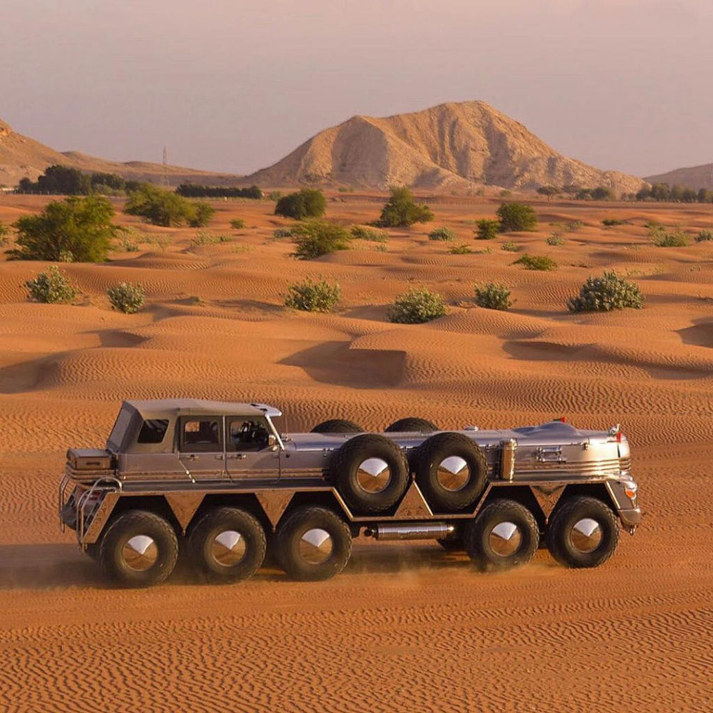 Xeique de Abu Dhabi constri o SUV mais esquisito e bizarro do mundo