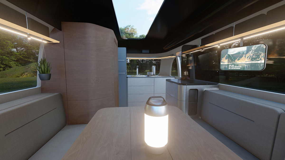Airstream e Porsche unem foras para criar um conceito de trailer que cabe em uma garagem 04