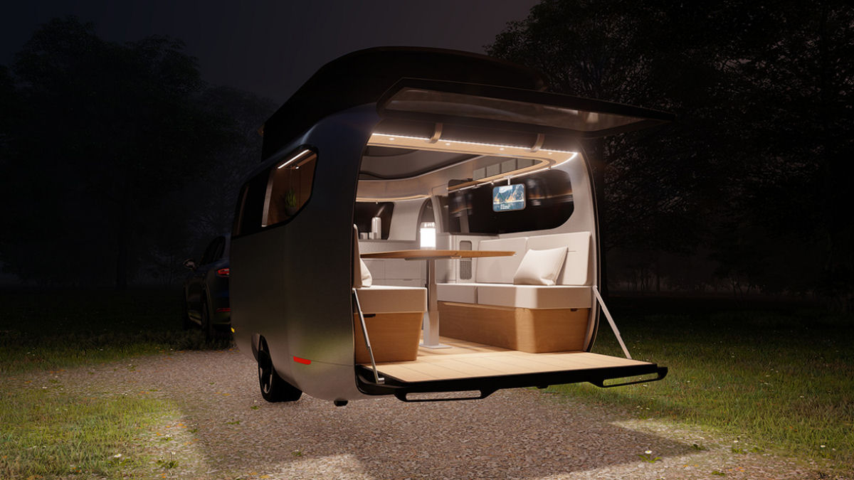 Airstream e Porsche unem foras para criar um conceito de trailer que cabe em uma garagem 10