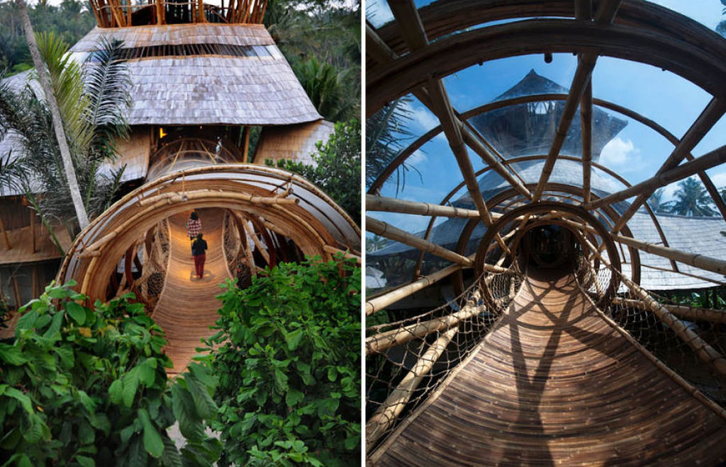 Deixou uma carreira bem sucedida para construir casas sustentveis de bamb em Bali 03