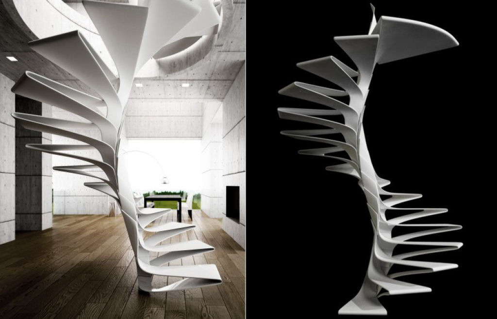 Mais de 50 designs de escadas inspiradoras para interiores de casas modernas 08