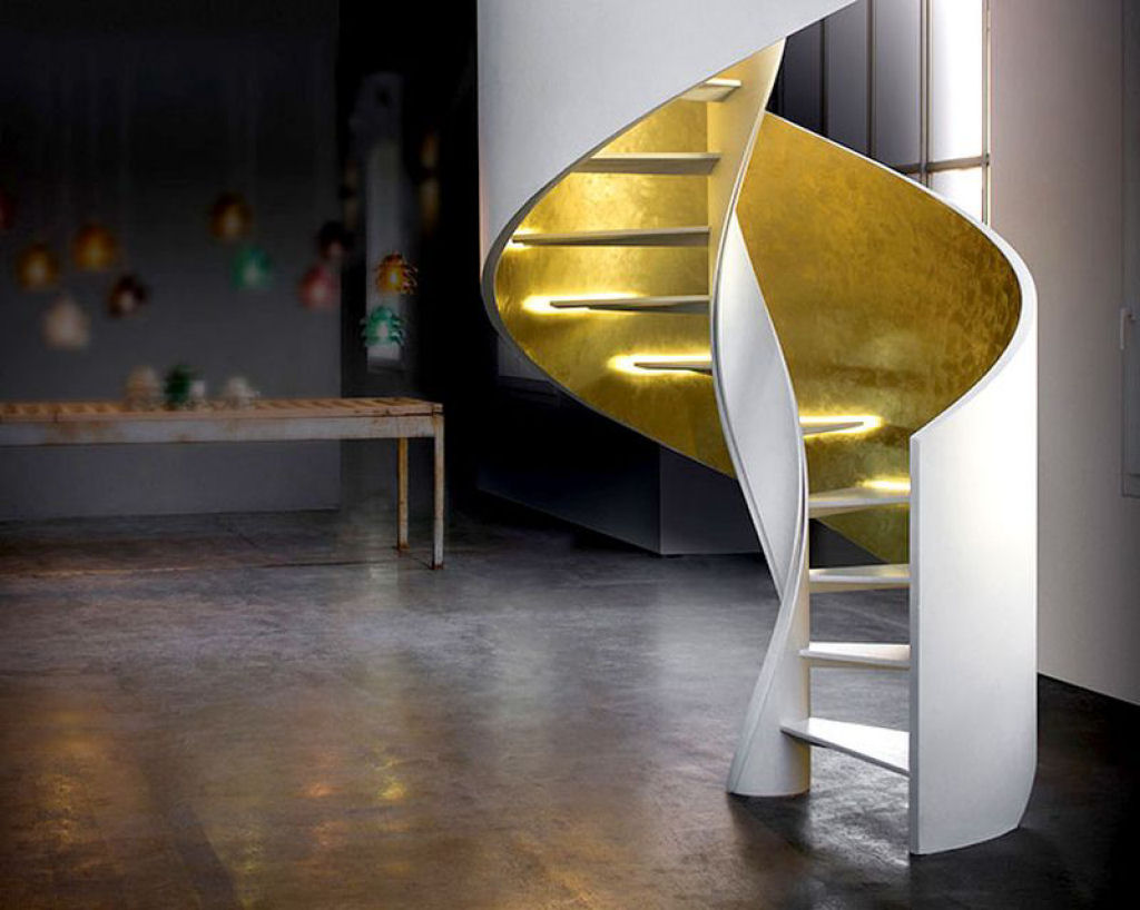 Mais de 50 designs de escadas inspiradoras para interiores de casas modernas 09
