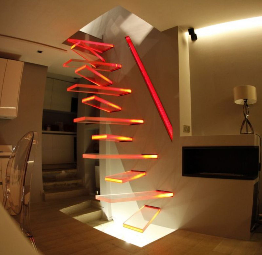 Mais de 50 designs de escadas inspiradoras para interiores de casas modernas 12