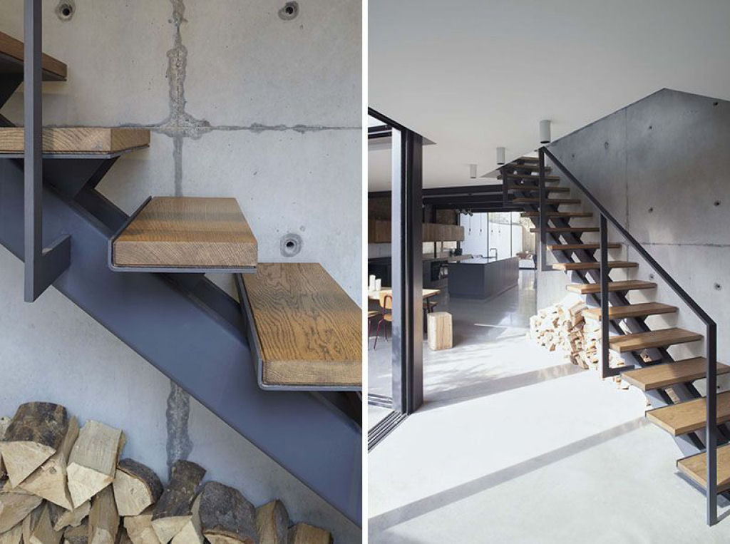 Mais de 50 designs de escadas inspiradoras para interiores de casas modernas 25