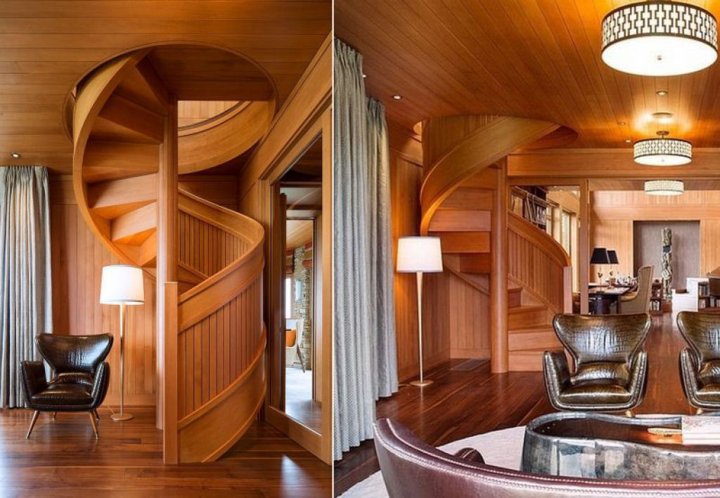 Mais de 50 designs de escadas inspiradoras para interiores de casas modernas 26
