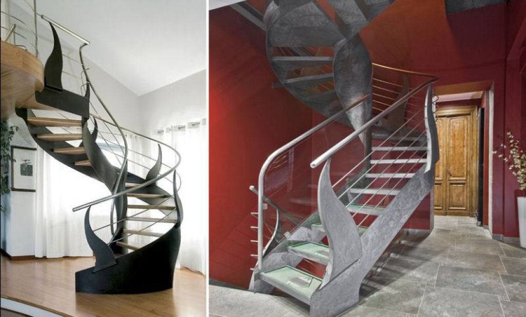 Mais de 50 designs de escadas inspiradoras para interiores de casas modernas 34