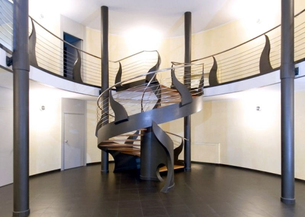 Mais de 50 designs de escadas inspiradoras para interiores de casas modernas 35