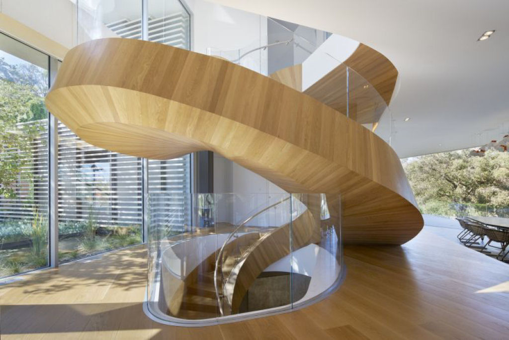 Mais de 50 designs de escadas inspiradoras para interiores de casas modernas 40
