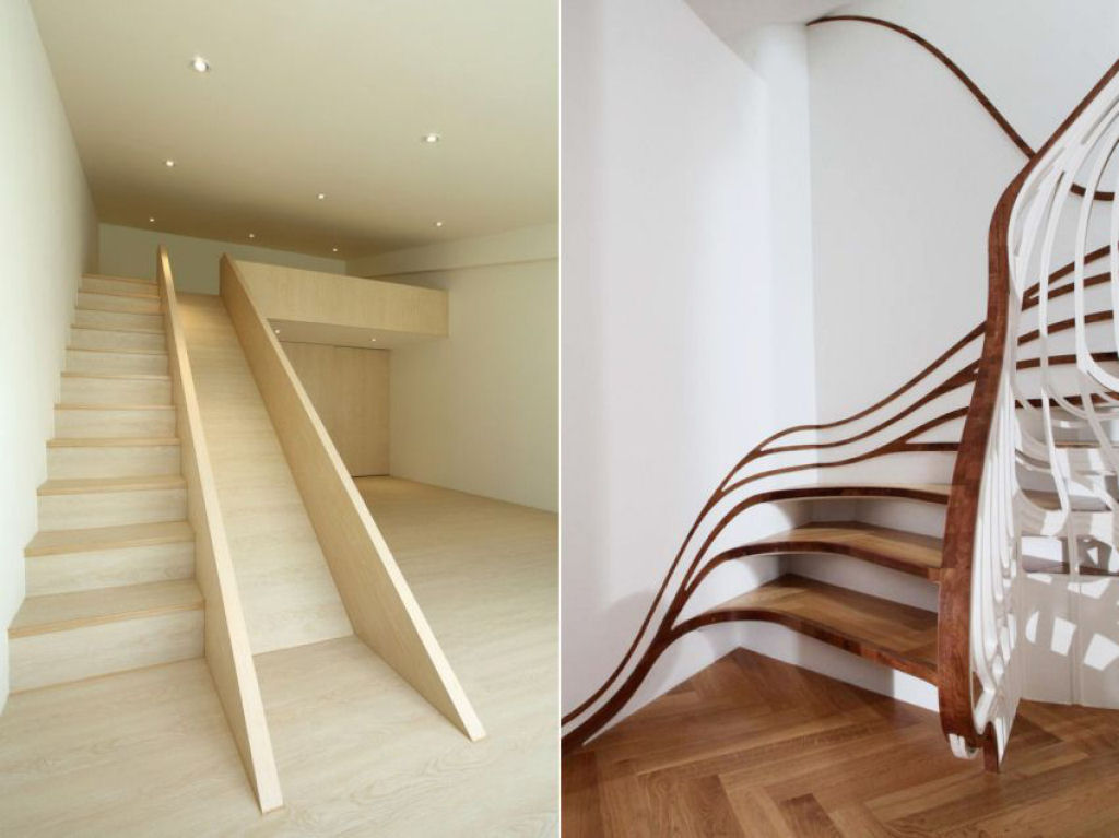 Mais de 50 designs de escadas inspiradoras para interiores de casas modernas 45