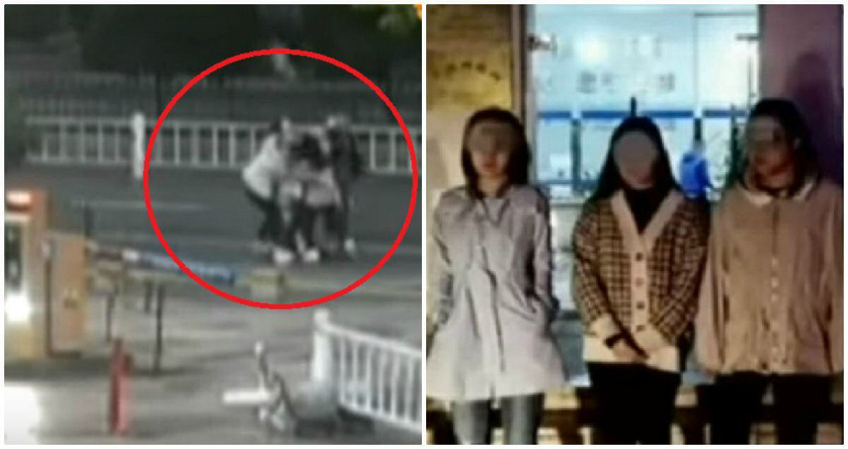 Trs chinesas bbadas tentam sequestrar um bonito que viram na rua