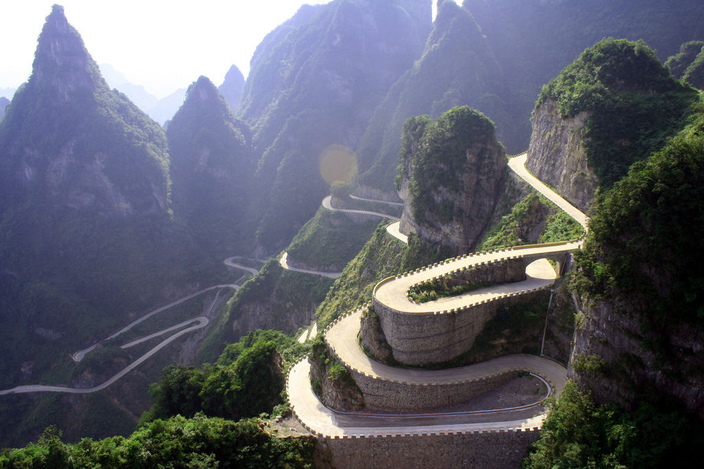 A Estrada para o Céu na Montanha Tianmen 08