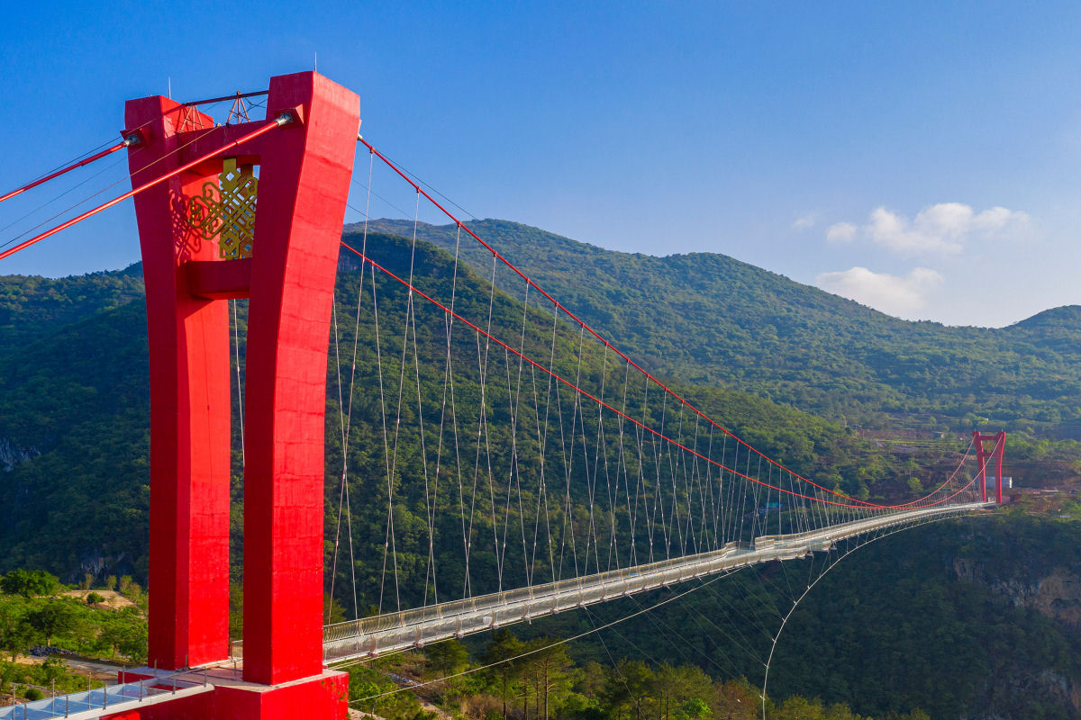 A ponte com fundo de vidro mais longa do mundo foi inaugurada na China 09