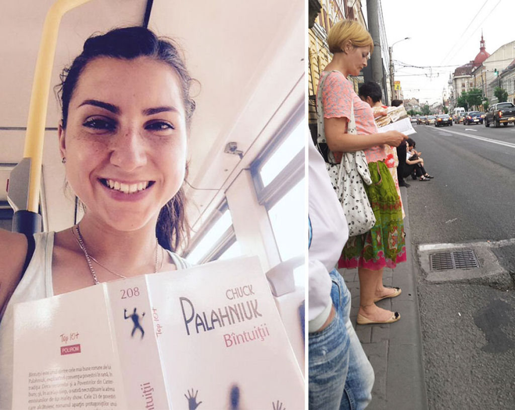 Nesta cidade romena os passageiros de ônibus viajam de graça se estiverem lendo um livro 05