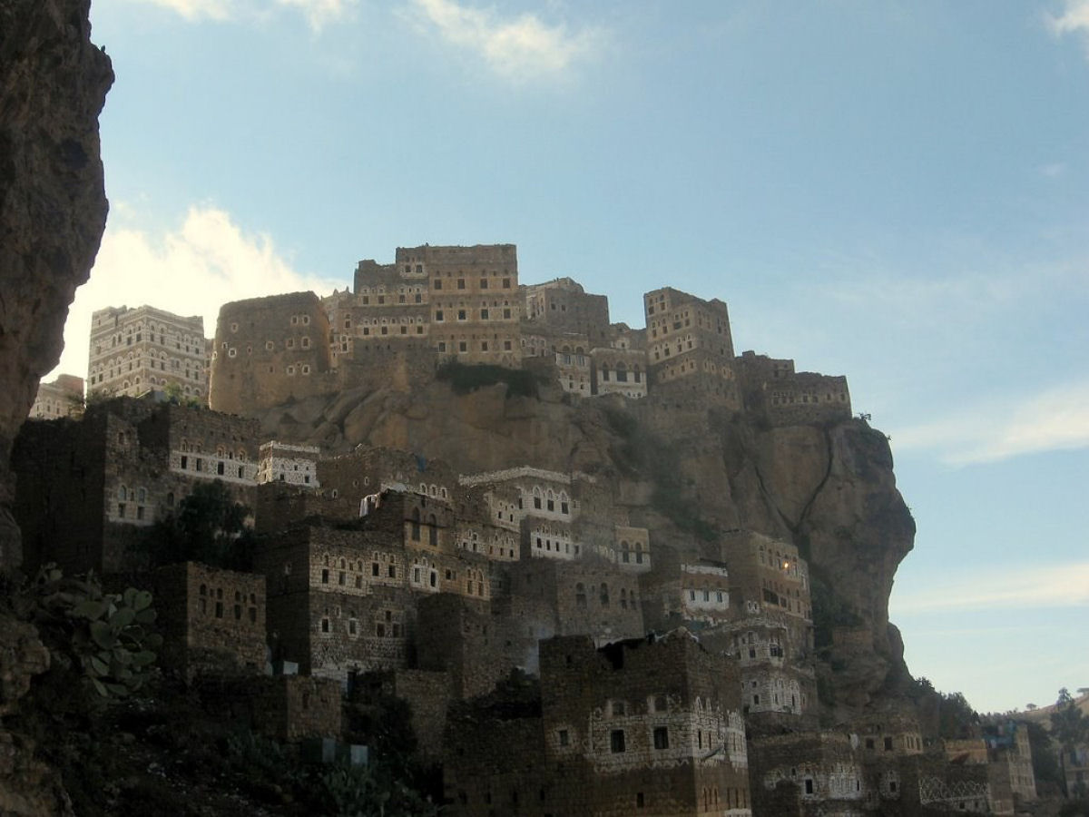 Em Jabal Haraz, no Iêmen, os povoados foram construídos como castelos