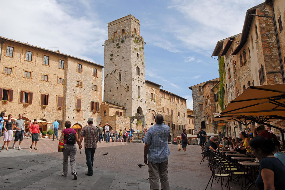 As belas torres medievais de San Gimignano