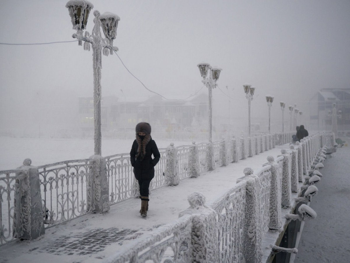 Sobrevivendo a Yakutsk, a cidade mais fria do mundo onde a temperatura hoje  de -54C