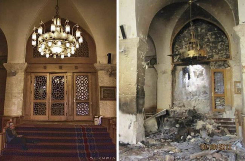Fotografias do antes e depois revelam o que Guerra fez à maior cidade da Síria 11