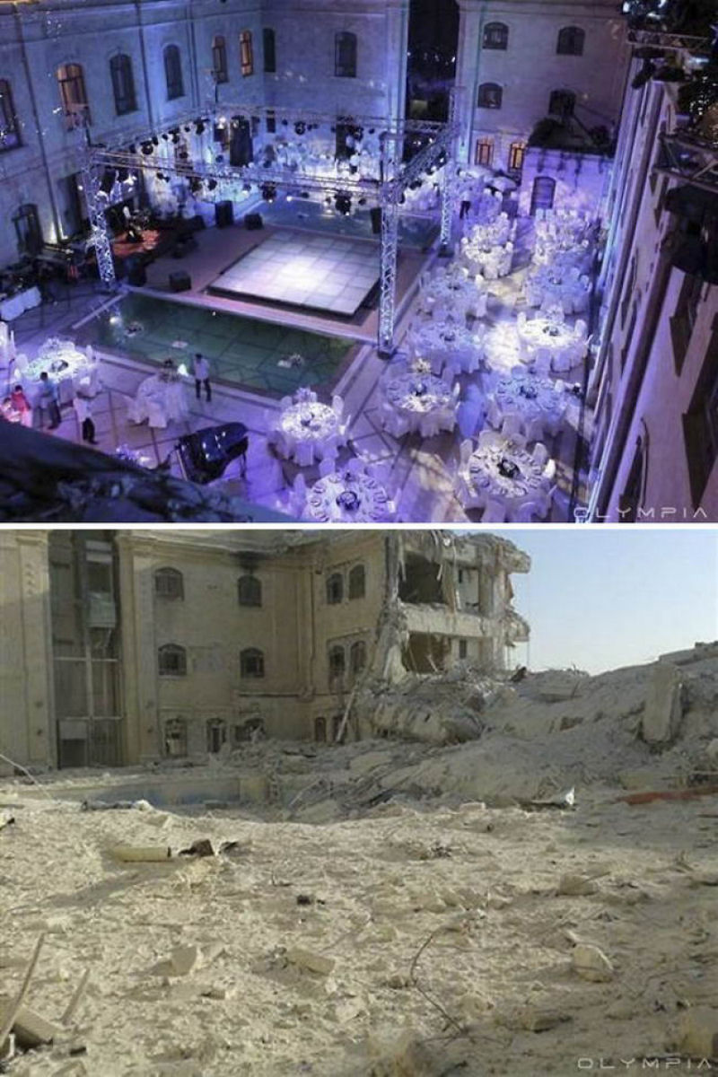 Fotografias do antes e depois revelam o que Guerra fez à maior cidade da Síria 20