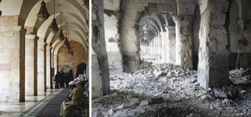 Fotografias do antes e depois revelam o que Guerra fez à maior cidade da Síria 28