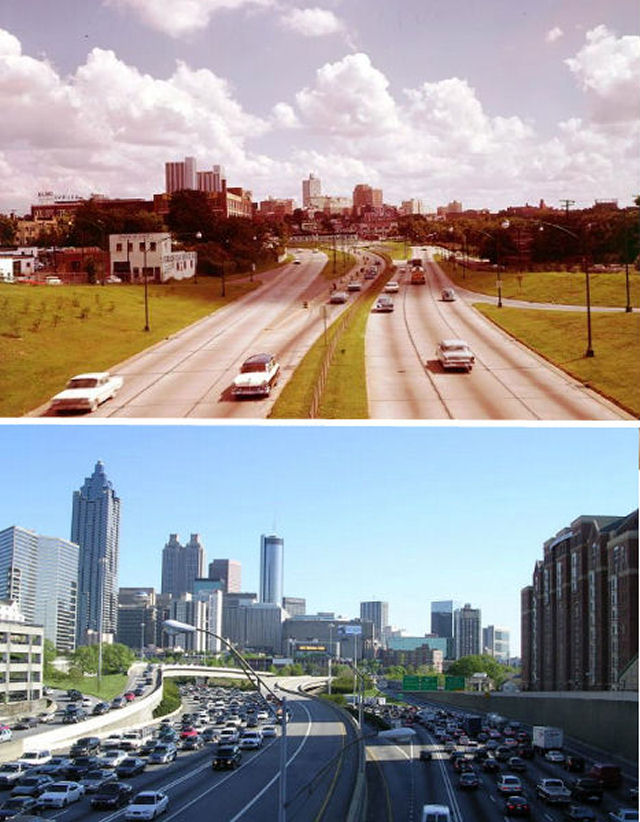 Compilação de antes e depois de várias cidades pelo mundo 09