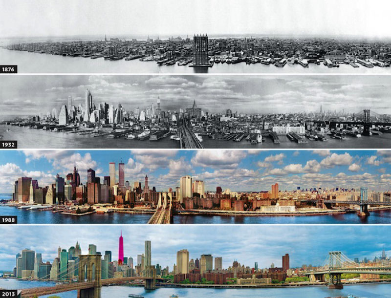 Compilação de antes e depois de várias cidades pelo mundo 12