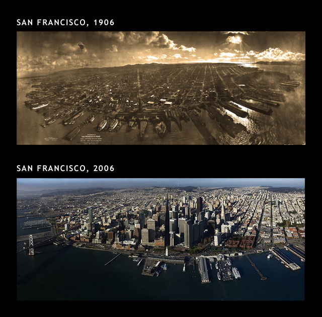 Compilação de antes e depois de várias cidades pelo mundo 15