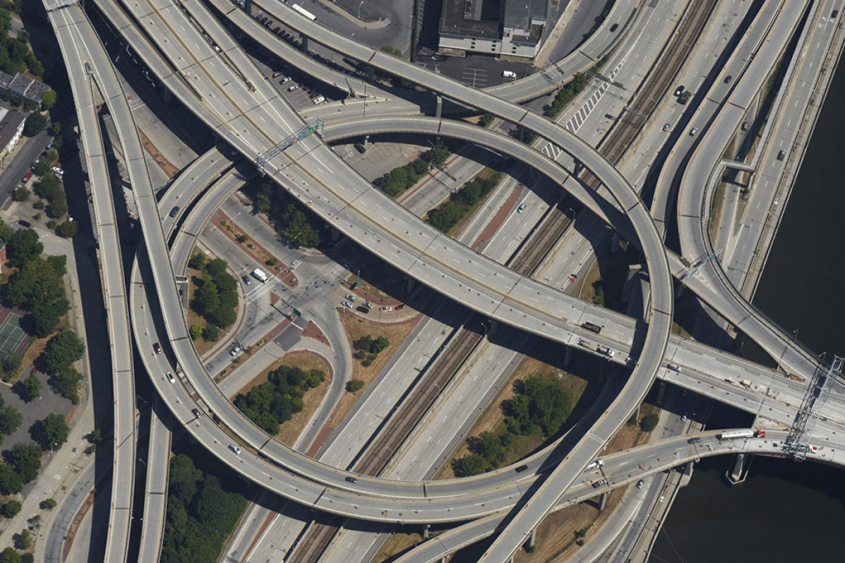 Fotos aéreas de trevos nos permitem ver engenheiros como artistas da geometria 04