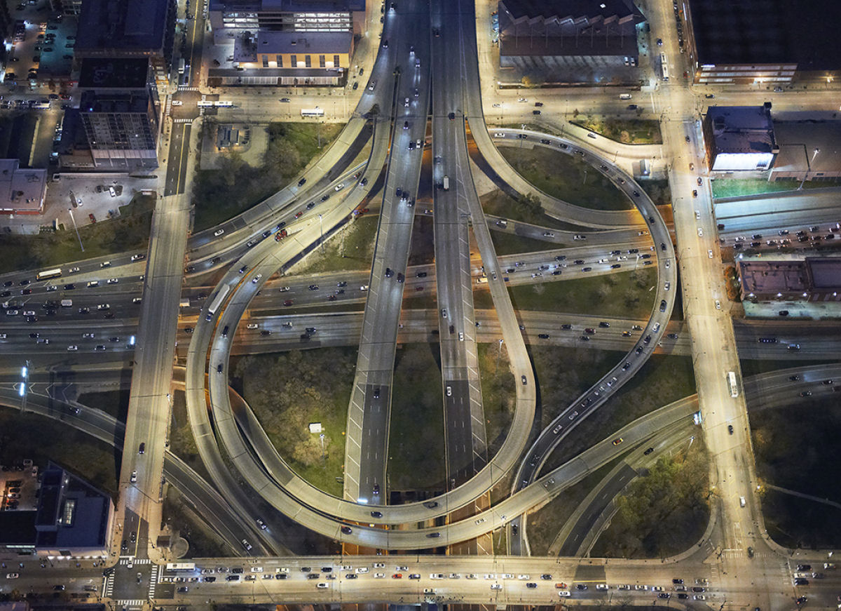 Fotos aéreas de trevos nos permitem ver engenheiros como artistas da geometria 10