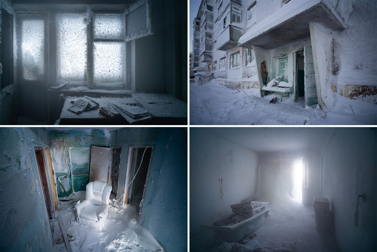As impressionantes fotos de um complexo de apartamentos congelados em Vorkuta, na Rússia 06