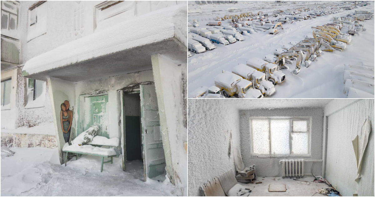 As impressionantes fotos de um complexo de apartamentos congelados em Vorkuta, na Rússia 10