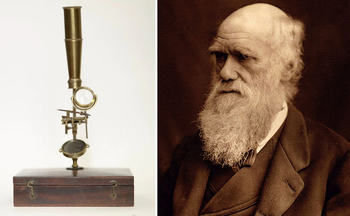 O primeiro microscópio de Charles Darwin foi leiloado por uma fortuna