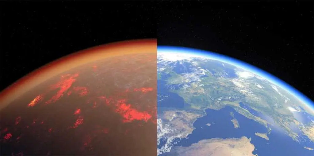 Os 4,5 bilhes de anos de evoluo da Terra condensados em uma animao de uma hora