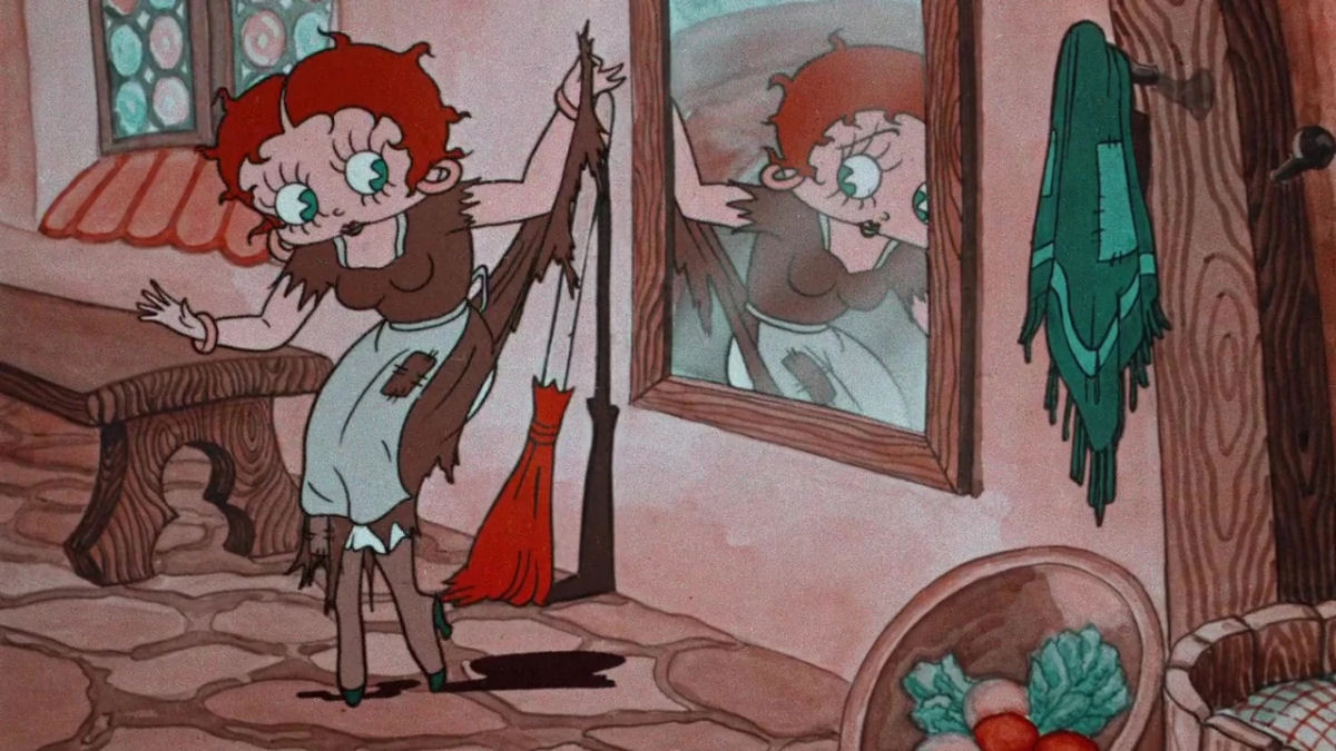 Em 1934, Betty Boop estrelou o curta de animao 'Pobre Cinderela'