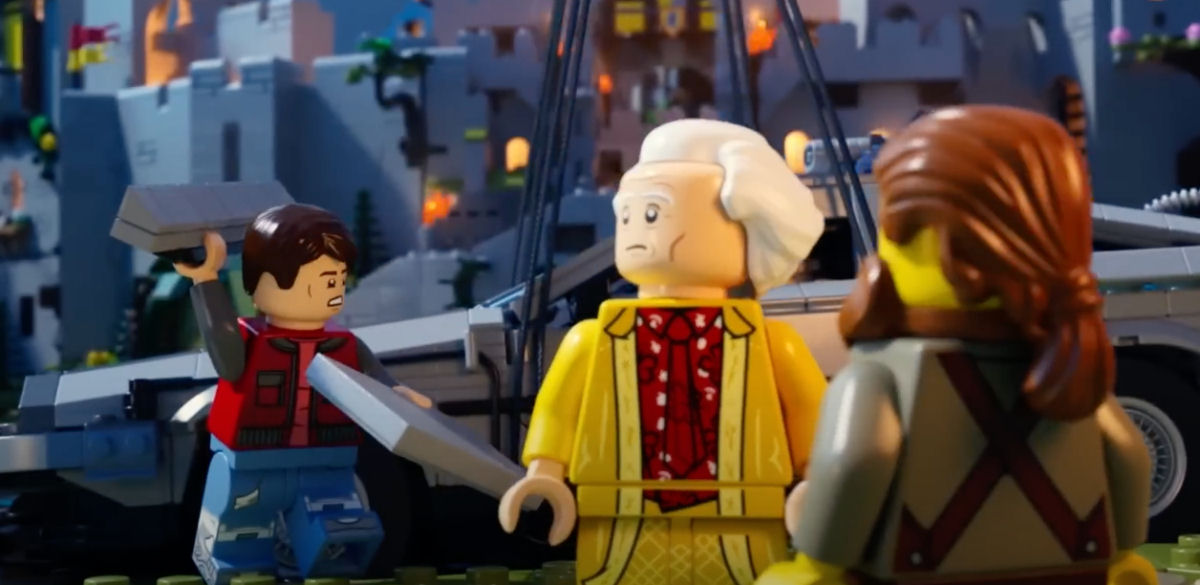 Esta verso Lego do 'De Volta para o Futuro'  bem legal