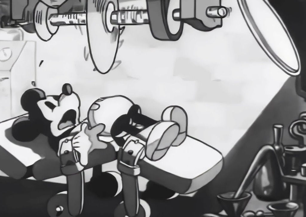 O curta 'Doutor Maluco' com o Mickey erã tão assustador que foi banido de algumas salas de cinema