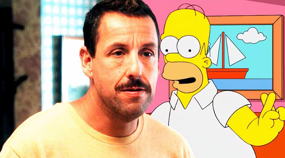 Trailer conceitual de live-action dos Simpsons imagina Homer como Adam Sandler